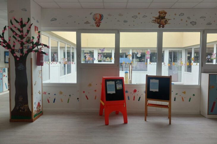 Sala di ingresso dell'asilo nido