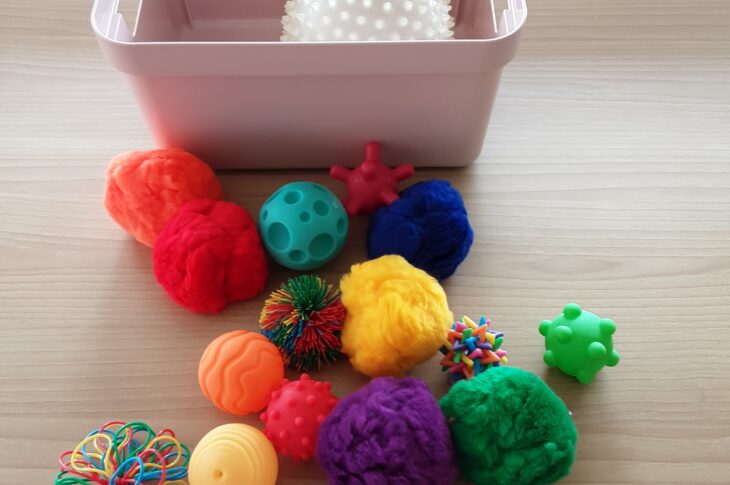 Palline in dotazione carrello snoezelen